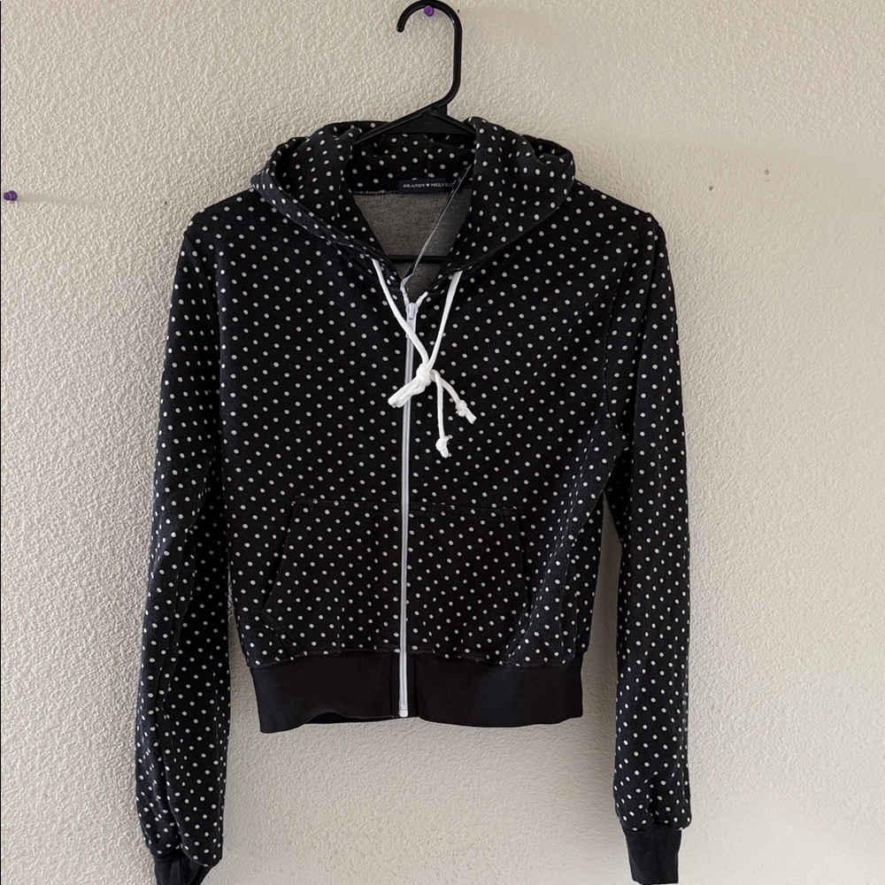 Brandy melville Crystal polka dots hoodie